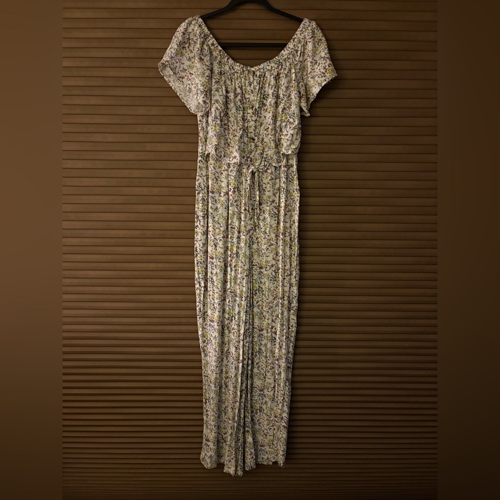 SOCIETY STITCH Chic Floral Print Jumpsuit
